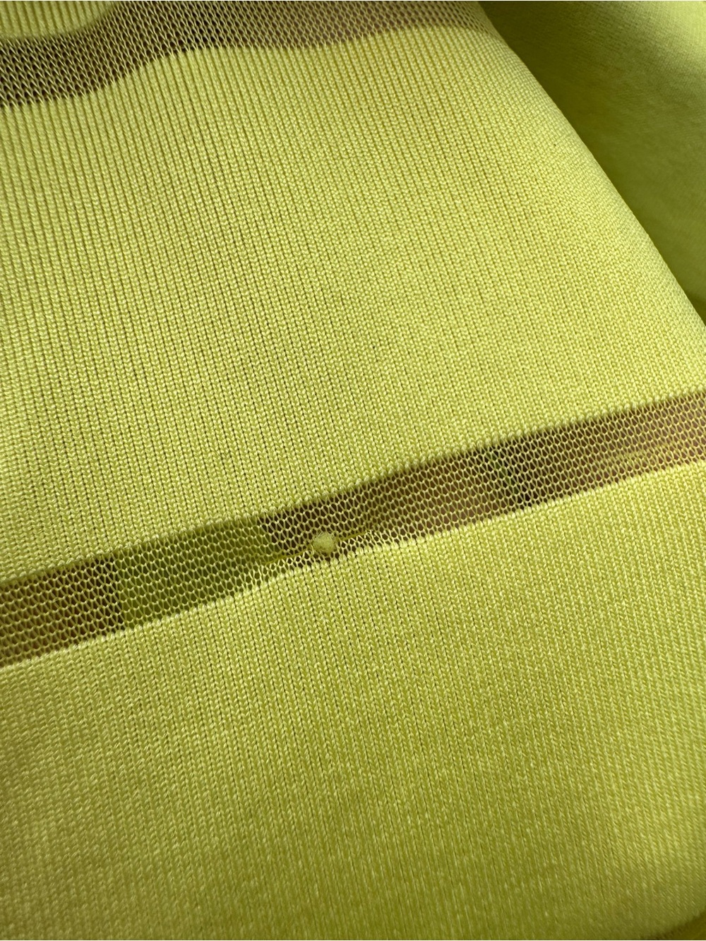 Zyia Bright Yellow Striped Racerback Tank Top - Picture 3 of 4